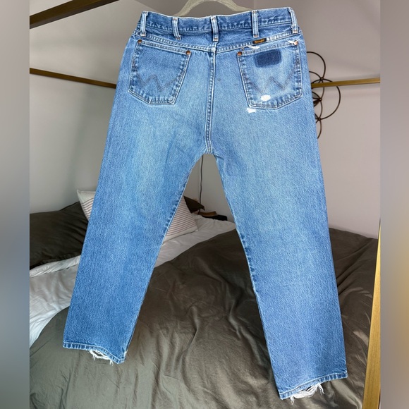 Wrangler Other - VTG WRANGLER 13MWZ Jeans  Men’s 34x29 Distressed  Cowboy Cut Grunge Unisex Denim